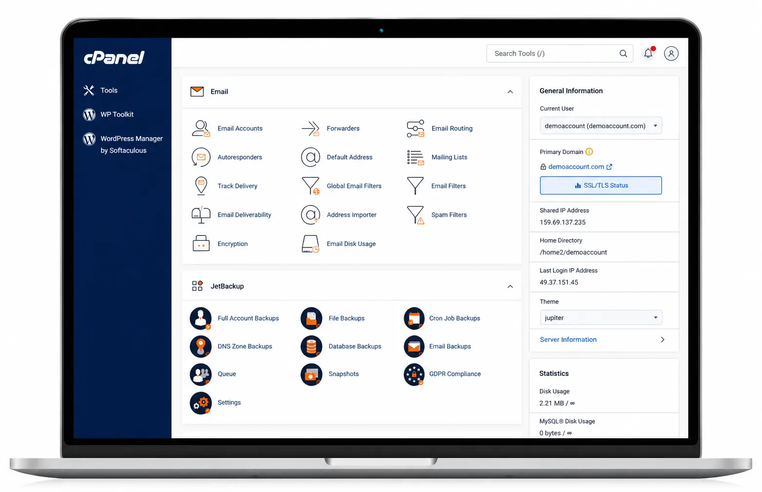 GreeHost cPanel Demo